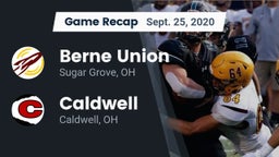 Recap: Berne Union  vs. Caldwell  2020