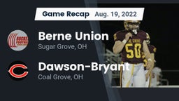 Recap: Berne Union  vs. Dawson-Bryant  2022