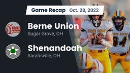 Recap: Berne Union  vs. Shenandoah  2022