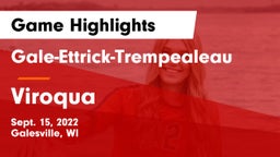 Gale-Ettrick-Trempealeau  vs Viroqua  Game Highlights - Sept. 15, 2022
