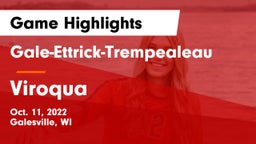 Gale-Ettrick-Trempealeau  vs Viroqua  Game Highlights - Oct. 11, 2022