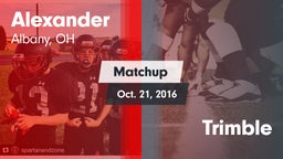 Matchup: Alexander High vs. Trimble 2016