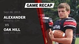 Recap: Alexander  vs. Oak Hill  2013