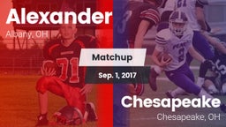 Matchup: Alexander High vs. Chesapeake  2017