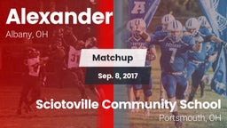 Matchup: Alexander High vs. Sciotoville Community School 2017