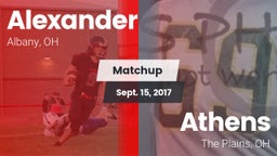 Matchup: Alexander High vs. Athens  2017