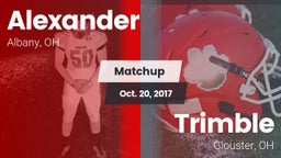 Matchup: Alexander High vs. Trimble  2017