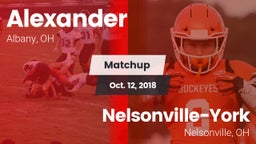 Matchup: Alexander High vs. Nelsonville-York  2018