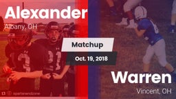 Matchup: Alexander High vs. Warren  2018