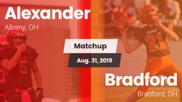 Matchup: Alexander High vs. Bradford  2019