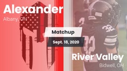 Matchup: Alexander High vs. River Valley  2020