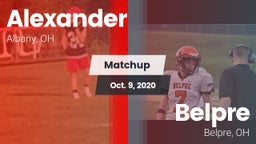 Matchup: Alexander High vs. Belpre  2020