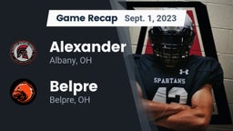 Recap: Alexander  vs. Belpre  2023