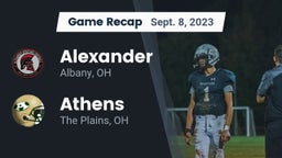 Recap: Alexander  vs. Athens  2023