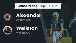 Recap: Alexander  vs. Wellston  2023