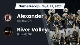 Recap: Alexander  vs. River Valley  2023