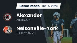 Recap: Alexander  vs. Nelsonville-York  2023