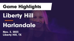 Liberty Hill  vs Harlandale  Game Highlights - Nov. 2, 2023