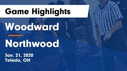 Woodward  vs Northwood  Game Highlights - Jan. 21, 2020