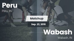 Matchup: Peru  vs. Wabash  2016