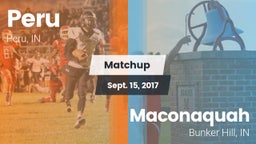 Matchup: Peru  vs. Maconaquah  2017