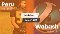 Matchup: Peru  vs. Wabash  2018