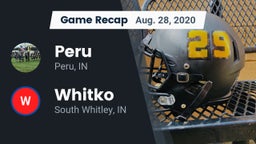 Recap: Peru  vs. Whitko  2020