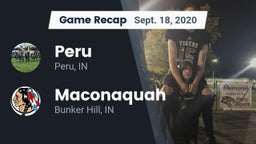 Recap: Peru  vs. Maconaquah  2020