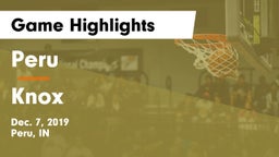 Peru  vs Knox  Game Highlights - Dec. 7, 2019