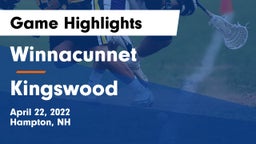 Winnacunnet  vs Kingswood Game Highlights - April 22, 2022