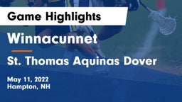 Winnacunnet  vs St. Thomas Aquinas Dover Game Highlights - May 11, 2022