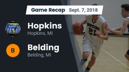 Recap: Hopkins  vs. Belding  2018