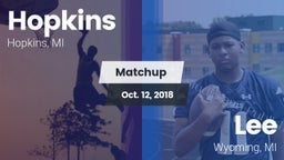 Matchup: Hopkins  vs. Lee  2018