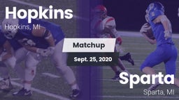 Matchup: Hopkins  vs. Sparta  2020