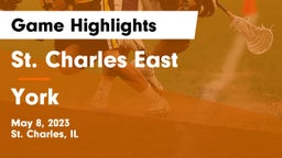 St. Charles East  vs York  Game Highlights - May 8, 2023