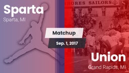 Matchup: Sparta  vs. Union  2017