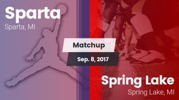 Matchup: Sparta  vs. Spring Lake  2017