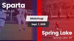 Matchup: Sparta  vs. Spring Lake  2018