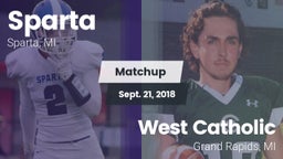 Matchup: Sparta  vs. West Catholic  2018