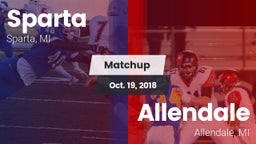 Matchup: Sparta  vs. Allendale  2018