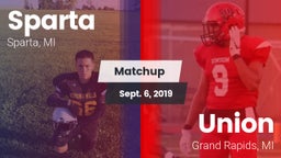 Matchup: Sparta  vs. Union  2019