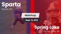 Matchup: Sparta  vs. Spring Lake  2019
