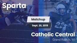 Matchup: Sparta  vs. Catholic Central  2019