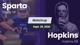 Matchup: Sparta  vs. Hopkins  2020