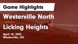 Westerville North  vs Licking Heights  Game Highlights - April 10, 2023