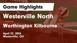 Westerville North  vs Worthington Kilbourne  Game Highlights - April 22, 2024