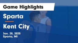 Sparta  vs Kent City  Game Highlights - Jan. 28, 2020