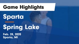 Sparta  vs Spring Lake  Game Highlights - Feb. 28, 2020