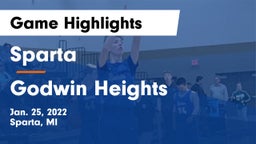 Sparta  vs Godwin Heights  Game Highlights - Jan. 25, 2022