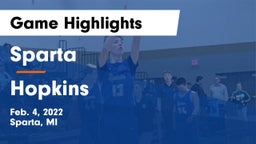 Sparta  vs Hopkins  Game Highlights - Feb. 4, 2022